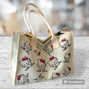 NEW Hello Kitty Canvass Tote Bag